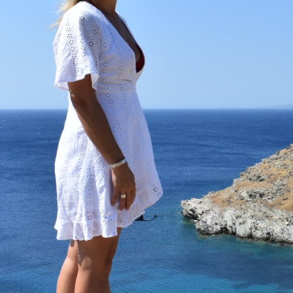 100% Cotton White Dress - Picture 4 of 4